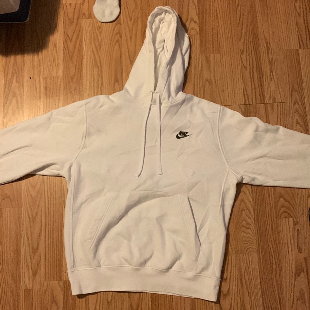 White Nike hoodie